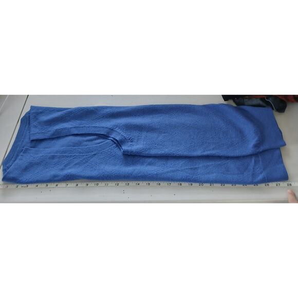 Club Room Blue Merino Wool Pull Over Sweater Vest Mens LG Old Money Minimalist - Picture 6 of 7